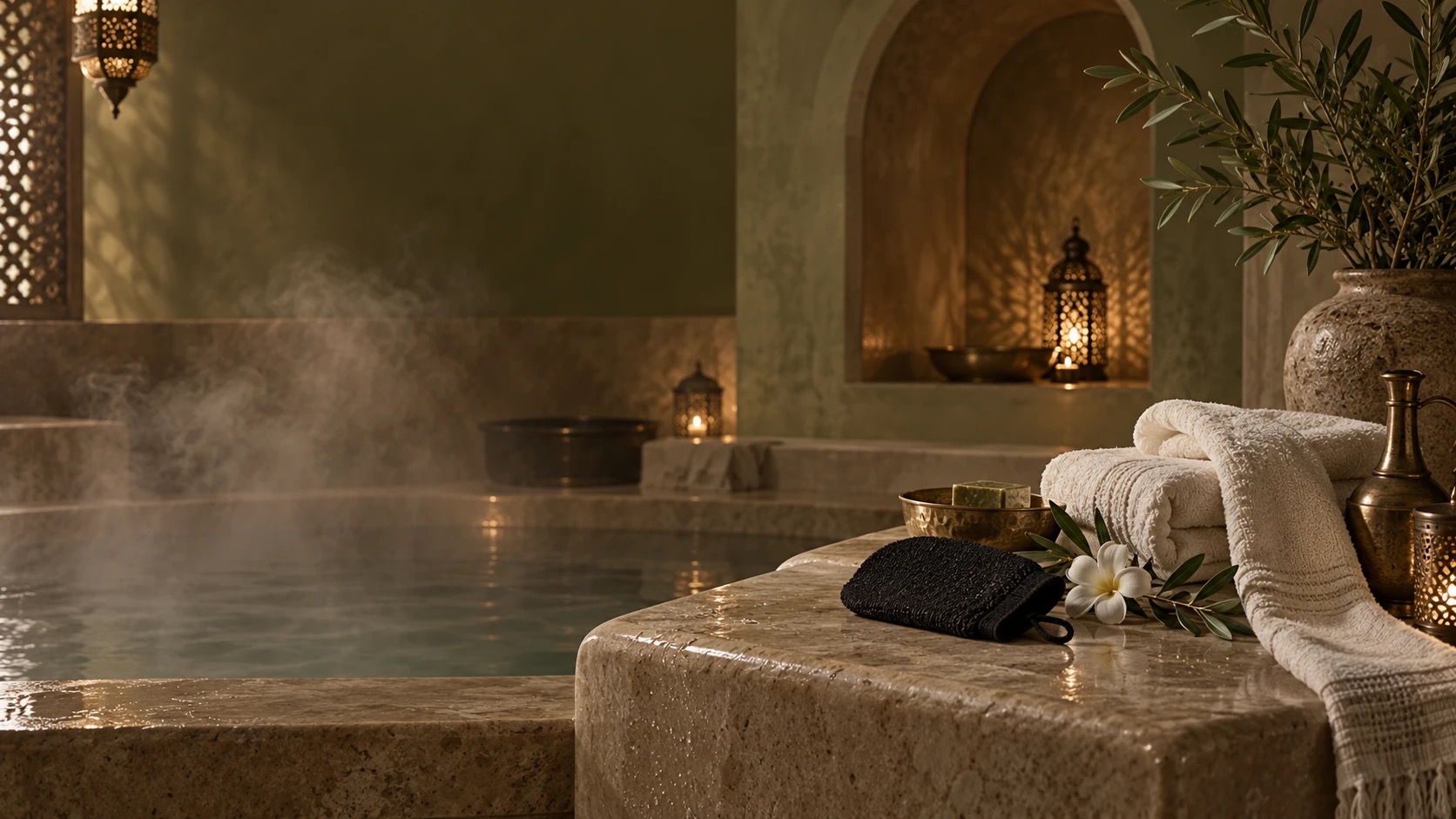 Moroccan Bath / Hammam room at Pearl Island Spa & Massage