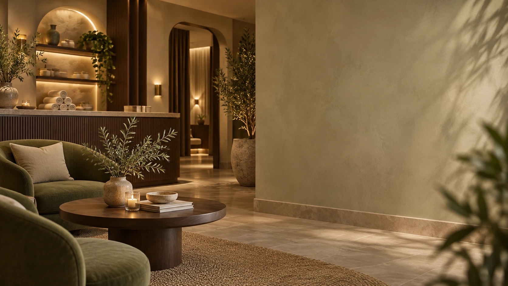 Calm interior detail at Pearl Island Spa & Massage